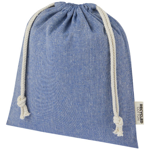Pochon promotionnel 150g coton recyclé 25 x 30 cm Pheebs Bleu bruyère